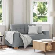 vidaXL Loveseat soffa ljusgrå 120 cm tyg