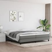 vidaXL Boxspring-sängram mörkgrå 200x200 cm tyg