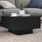 vidaXL Soffbord svart 55x55x31 cm konstruerat trä