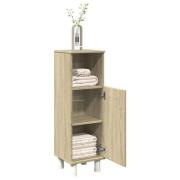 vidaXL Badrumsskåp sonoma-ek 30,5x30x95 cm konstruerat trä