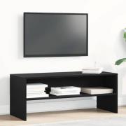 vidaXL TV-bänk svart ek 100x40x40 cm konstruerat trä