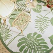 vidaXL Utomhusmatta ARAKIL grön Ø200 cm PP