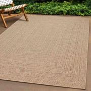 vidaXL Matta ZIZUR 120x120 cm jutelook inomhus och utomhus