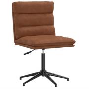 vidaXL Matstol brun konstläder