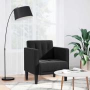 vidaXL Soffstol med armstöd svart 53 cm sammet