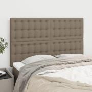 vidaXL Huvudgavlar 4 st taupe 72x5x78/88 cm tyg