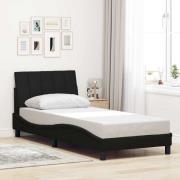 vidaXL Bed Frame without Mattress "Hanko" Black 80x200 cm Fabric