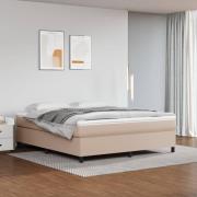 vidaXL Sängram cappuccino 180x200 cm konstläder