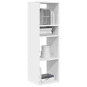 vidaXL Bokhylla vit 34x31x112 cm spånskiva