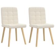 vidaXL Matstolar 2 st linnetyg