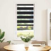 Rullgardin randig svart 40 x 100 cm transparent