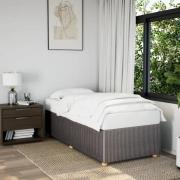 vidaXL Sängram utan madrass Taupe 80x200cm tyg