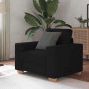 vidaXL Fåtölj svart 60 cm tyg