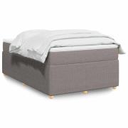 vidaXL Ramsäng med madrass taupe 120x190 cm tyg