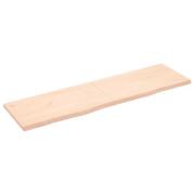 vidaXL Hyllplan 180x50x(2-4) cm obehandlad massiv ek