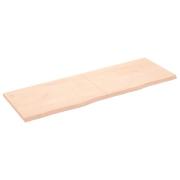 vidaXL Hyllplan 180x60x(2-4) cm obehandlad massiv ek