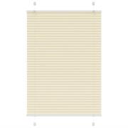 vidaXL Plisserad persienn cremefärgad 85x100 cm tyg bredd 84,4 cm