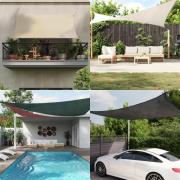 vidaXL Solsegel 160 g/m² taupe 2,5x2,5x3,5 m HDPE