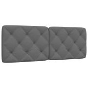 vidaXL Headboard Cushion Dark Grey 120 cm Fabric