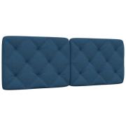 vidaXL Headboard Cushion Blue 120 cm Fabric
