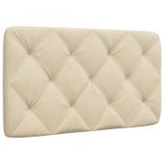 vidaXL Headboard Cushion Cream 90 cm Fabric