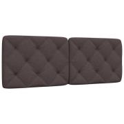 vidaXL Headboard Cushion Dark Brown 140 cm Fabric
