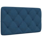 vidaXL Headboard Cushion Blue 90 cm Fabric