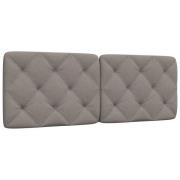 vidaXL Headboard Cushion Taupe 120 cm Fabric