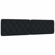 vidaXL Headboard Cushion Black 200 cm Fabric