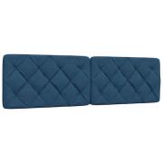 vidaXL Headboard Cushion Blue 180 cm Fabric