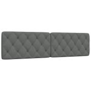 vidaXL Headboard Cushion Dark Grey 200 cm Fabric