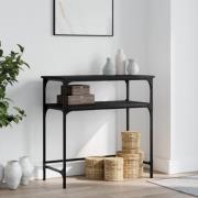 vidaXL Konsolbord svart 75x35,5x75 cm konstruerat trä