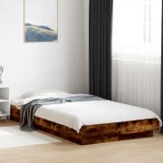 vidaXL Sängram rökfärgad ek 90x190 cm konstruerad trä