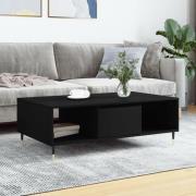 vidaXL Soffbord svart 104x60x35 cm konstruerat trä