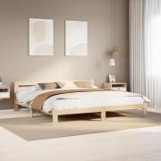 vidaXL Sängram utan madrass 200x200 cm massiv furu