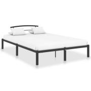 vidaXL Sängram utan madrass svart metall 160x200 cm
