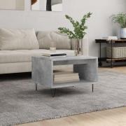 vidaXL Soffbord betonggrå 60x50x40 cm konstruerat trä