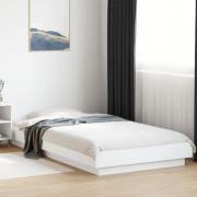 vidaXL Sängram vit 100x200 cm konstruerad trä