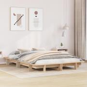 vidaXL Sängram utan madrass 140x190 cm massiv furu