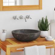 vidaXL Handfat grå Ø40x12 cm marmor