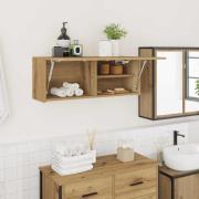 vidaXL Väggskåp för badrum artisan ek 80x25x30 cm konstruerat trä