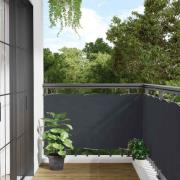 vidaXL Insynsskydd för balkong antracit 600x120 cm PVC