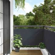 vidaXL Insynsskydd för balkong antracit 700x75 cm PVC