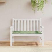 vidaXL Bänkdyna för trädgården bladmönster 120x50x4 cm oxfordtyg