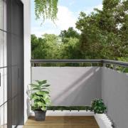 vidaXL Insynsskydd för balkong grå 300x120 cm PVC