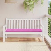 vidaXL Bänkdyna för trädgården rosa 150x50x4 cm oxfordtyg
