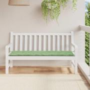 vidaXL Bänkdyna för trädgården bladmönster 150x50x4 cm oxfordtyg