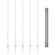 vidaXL Trädgårdsstaket Set 2 stycken Galvaniserat stål 10 x 1,5 m