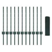 vidaXL Hönsnät Set Set om 2 Grön Galvaniserat Stål 25 x 0,5 m Hållbart