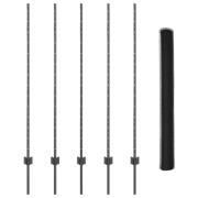 vidaXL Stängselstolpar 10 st U-kanal Grå 140 cm Stål, vidaXL Hexagonal...